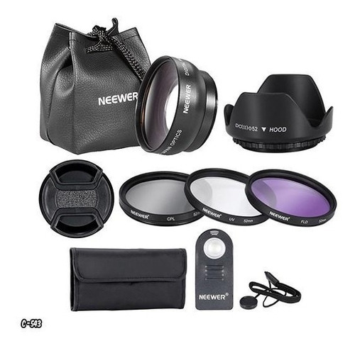 Kit Gran Angular + Control Remoto + Filtro Fld Uv Cpl + 