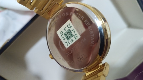 Relógio De Pulso Allora Analógico Dourado Preço Brechó