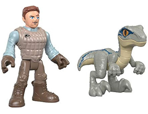Fisher-price Imaginext: Owen Y Blue En Jurassic World