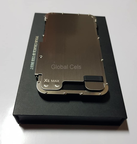 Imagen 5 de 5 de Case Metal iPhone XS Max D/ Acero Policarbonato Todo Terreno