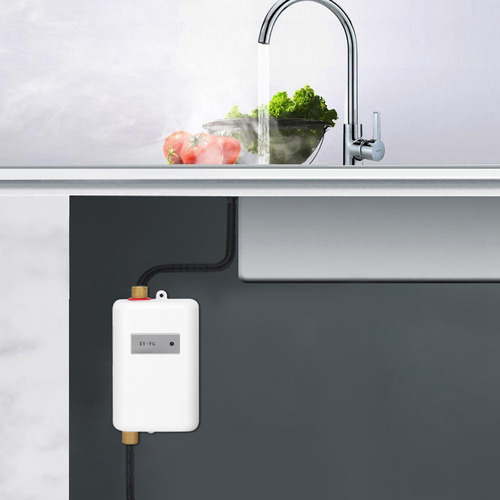 Mini Calentador De Agua Caliente Instantáneo Sin Tanque Blan