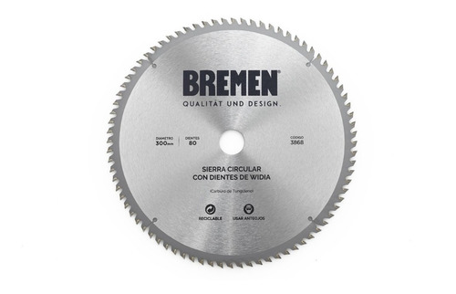 Sierra Circular 350 Mmx 100 Dientes Widia Bremen 3870