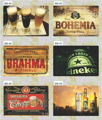 Imagem 1 de 10 de 5 Pôsters Cartaz Bebidas Bar Cerveja Para Emoldurar 40x30cm 