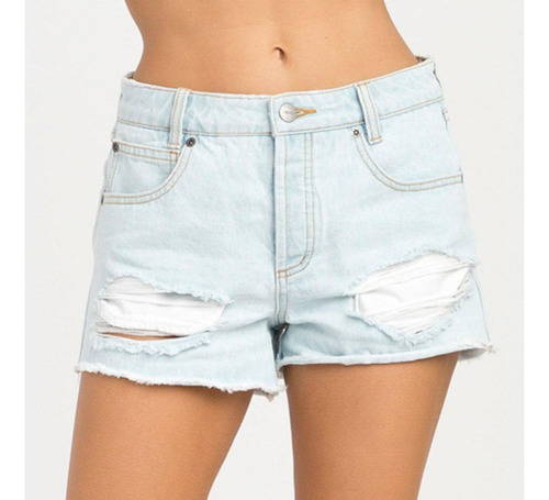 Short The Bf Azul Claro Rvca