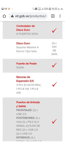 Imagen 3 de 8 de Vendo Servidor Disco Duro 2 Teras Memoria 8gb