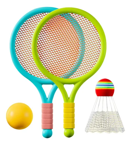 Conjunto De Deporte Infantil, Raqueta Ligera Con Verde Azul