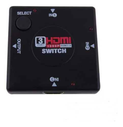 Negro 3 Puertos Hdmi Multi Display Interruptor Automático