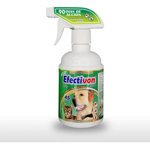 Efectivon Insecticida 400 Ml, Spray Antipulgas Para Perros