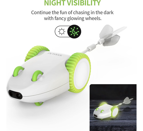 Interactive Cat Toy, Cat Toys With Squeaky Mouse & Rechargea