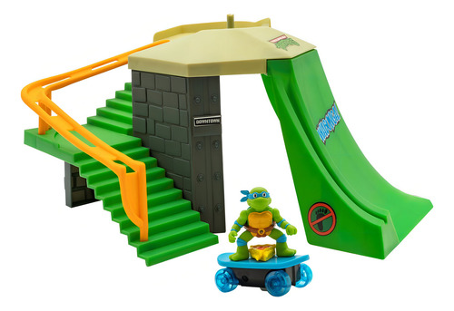 Playset Tortugas Ninja Juego Parque De Skate Mini Mayhem