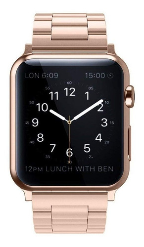 Correa De Eslabones Acero Apple Watch 2020 Serie 6 Se 44mm