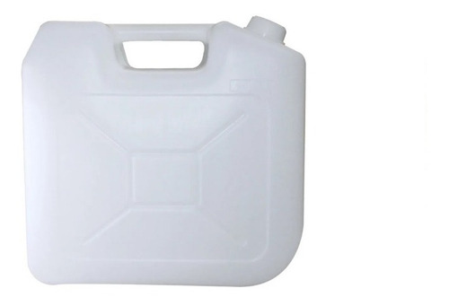 Imagem 1 de 4 de Bombona Plástica Retangular 20l Branca - Unidade
