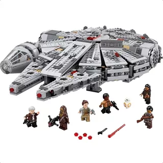 Bloco De Montar Star Wars - Nave Millenium Falcon 1381 Peças