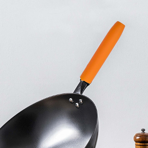 2 Funda Para Mango De Olla Con Aislamiento Térmico Naranja