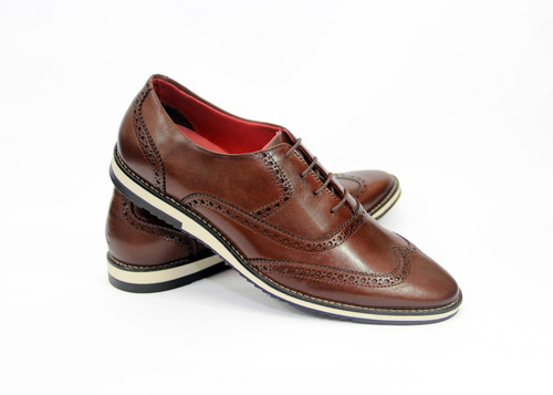 Kit Sapato Casual Sapatenis Oxford Inglês Brogue+cinto Couro | Mercado Livre