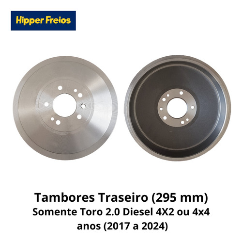 Tambores E Sapatas Com Hastes Toro 2.0 Diesel 4x2 E 4x4