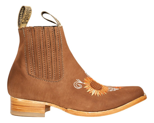 Botines Botas Girasol Vaqueros Charros Unisex Casuales E-416