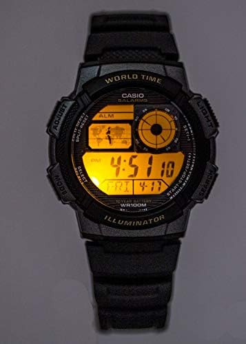 Reloj De Cuarzo Deportivo Casio Ae-1000w-1avdf Para Hombre