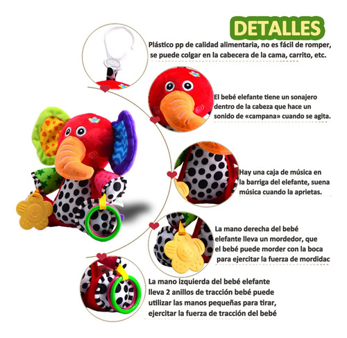 Juguete Colgante De Bebe Ó Niño Figura De Punto Extra Suave