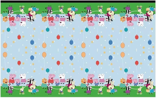 Mantel Decorativo Con Diseños Infantiles Para Cumpleaños Color Variado Peppa Pig