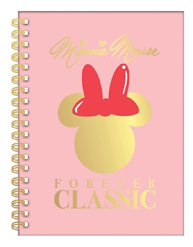 Cuaderno Mooving Minnie Mouse 16x21 Espiral T. Dura 80 Hjs