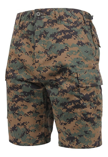 Bermuda Cargo Short De Combate Jungla Digital Camo