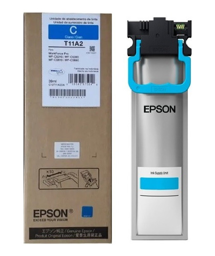 Bolsa De Tinta Epson T11a220-al Cian Pro Wf C5810/ Wf C5890