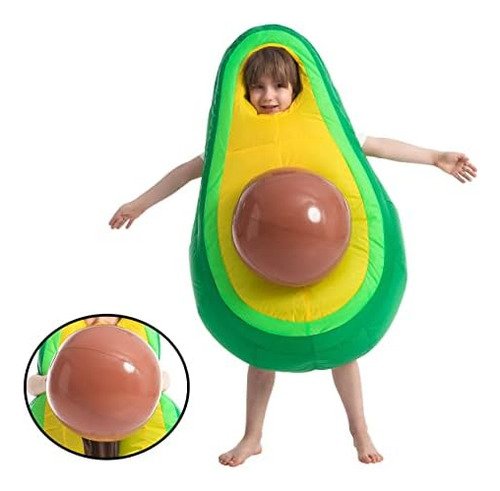 Aguacate Hinchable Con, Modelo Niño, Unisex, De Spooktacular