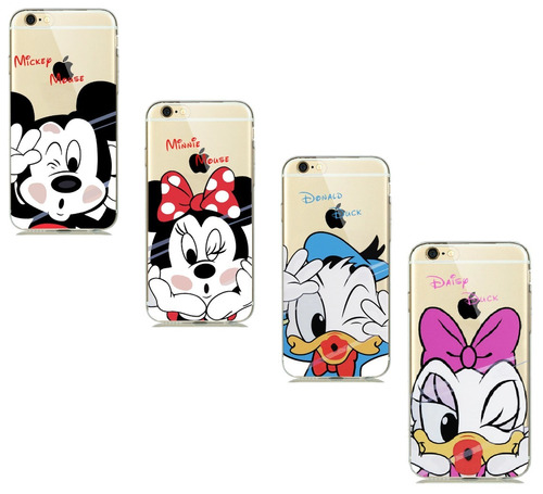 Carcasa Funda Forro Donald, Mickey, Minie, Daisy iPhone 7 8