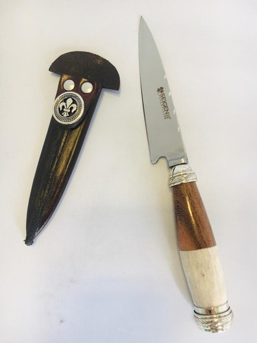 Imagen 2 de 5 de Cuchillo Artesanal Seigen 11,5 Cm/acero Inox 440 Y Alpaca