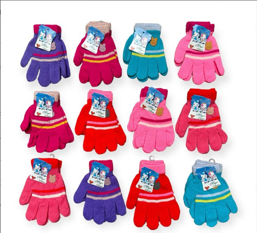 Guantes Nena Infantil Lana (x Docena)