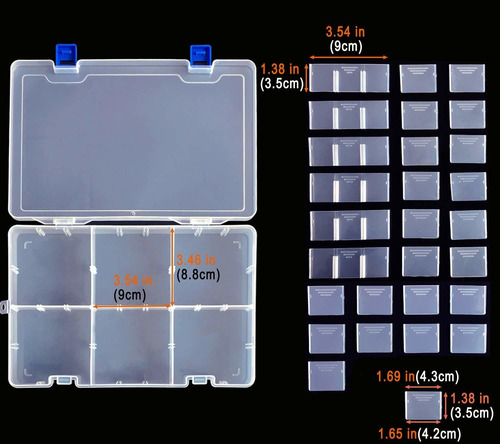 Qualsen Estuche Plastico Divisor Ajustable Organizador 1