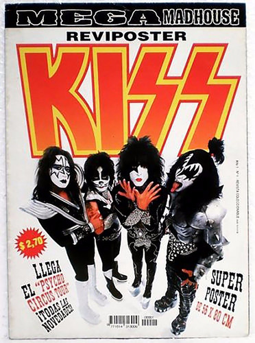 Kiss Psycho Circus  Megamadhouse Reviposter Año 1 Nº 1