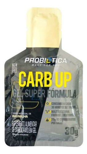 Carb-up Gel Black Probiotica Baunilha