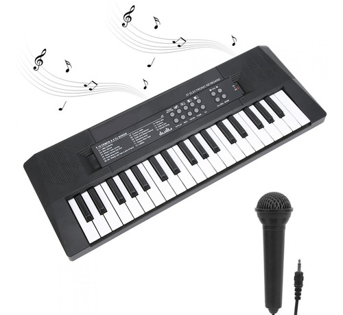 Imagen 9 de 10 de Piano Eléctrico De 37 Teclas, Instrumento Musical Para Niños