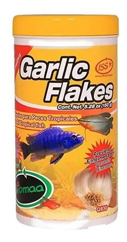 Garlic Flakes 150 Grs. Alimento Biomaa Apetito Ajo Peces