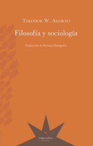 Filosofia Y Sociologia - Theodor Adorno