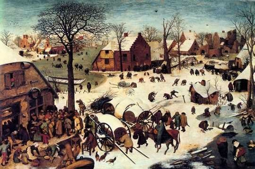 Pieter Brueghel - Censo De Belén - Lámina 45x30 Cm.