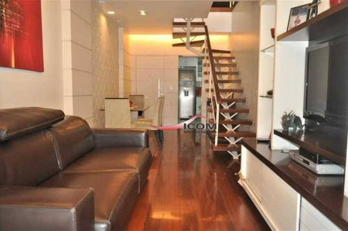 Imagem 11 de 14 de Cobertura À Venda, 210 M² Por R$ 1.900.000,00 - Laranjeiras - Rio De Janeiro/rj - Co0242