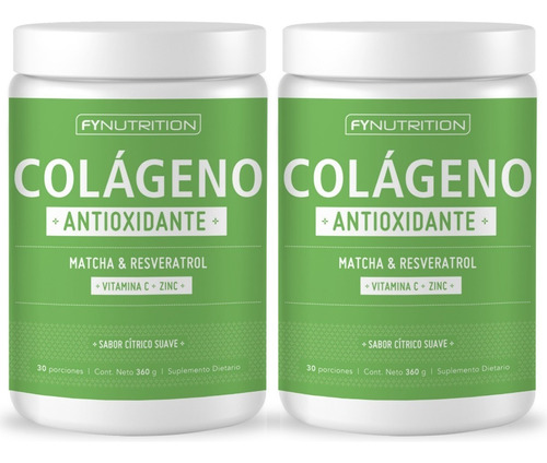 Colágeno Antioxidante Fynutrition Con Resveratrol Y Matcha