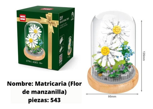 Flores#2, Micro Bloques, Nanoblocks, Excelente Regalo! 