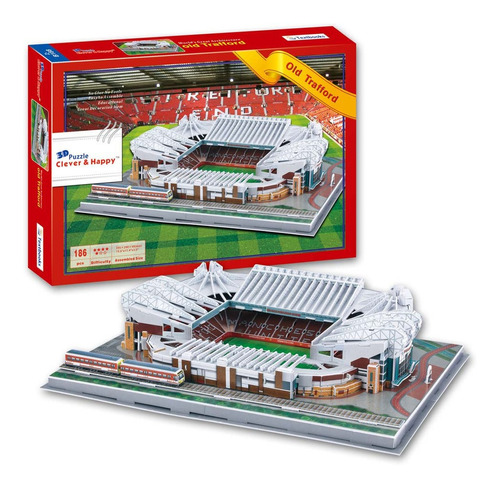 Estadio Puzzle Maqueta 3d- Old Trafford 186 Pzs  Tiraboschi