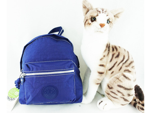 Mochila Urbana Kipling Seoul Reposa Backpack Color Azul Diseño Liso 6l