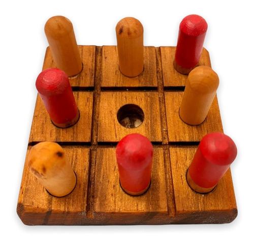Imagen 4 de 7 de Juego De Mesa Para Niños Ta Te Ti De Madera X12