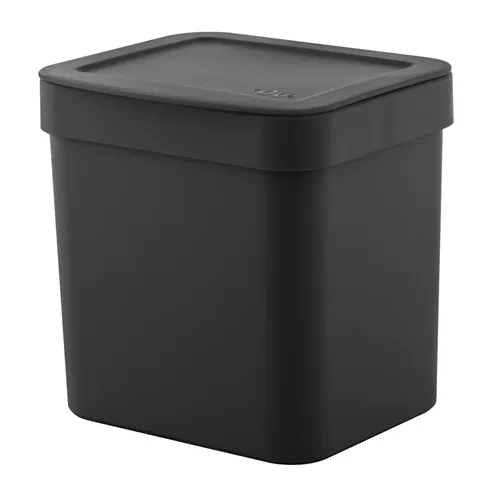 Lixeira Pia Cozinha Ou Trium sem Pedal Saco Invisível 2.5L preto ...