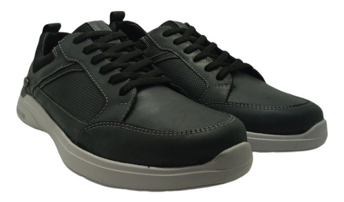 Zapatilla Hombre Cavatini 5055 De Cuero Con Cordón