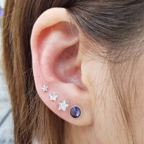 Piercing Set X 3 Escala De Estrellas Piercing Argentina ®