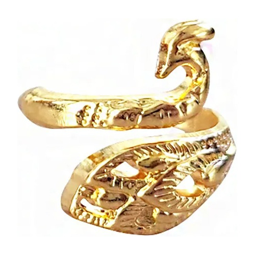 Anillos Pavo Real Delicado Suerte Dorado Unisex Regulable