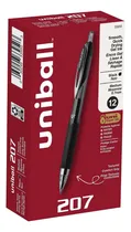 Comprar Bolígrafos Uni-ball 207 Tinta Negra 0.7 Mm - 12 Bolígrafos