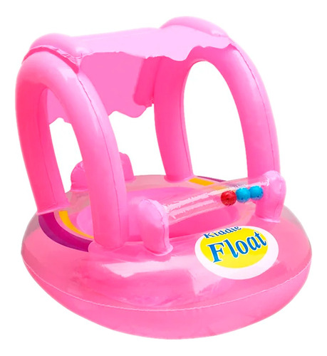 Bote Flotador Inflable Techo Rosado Niña Para Bebé Piscina